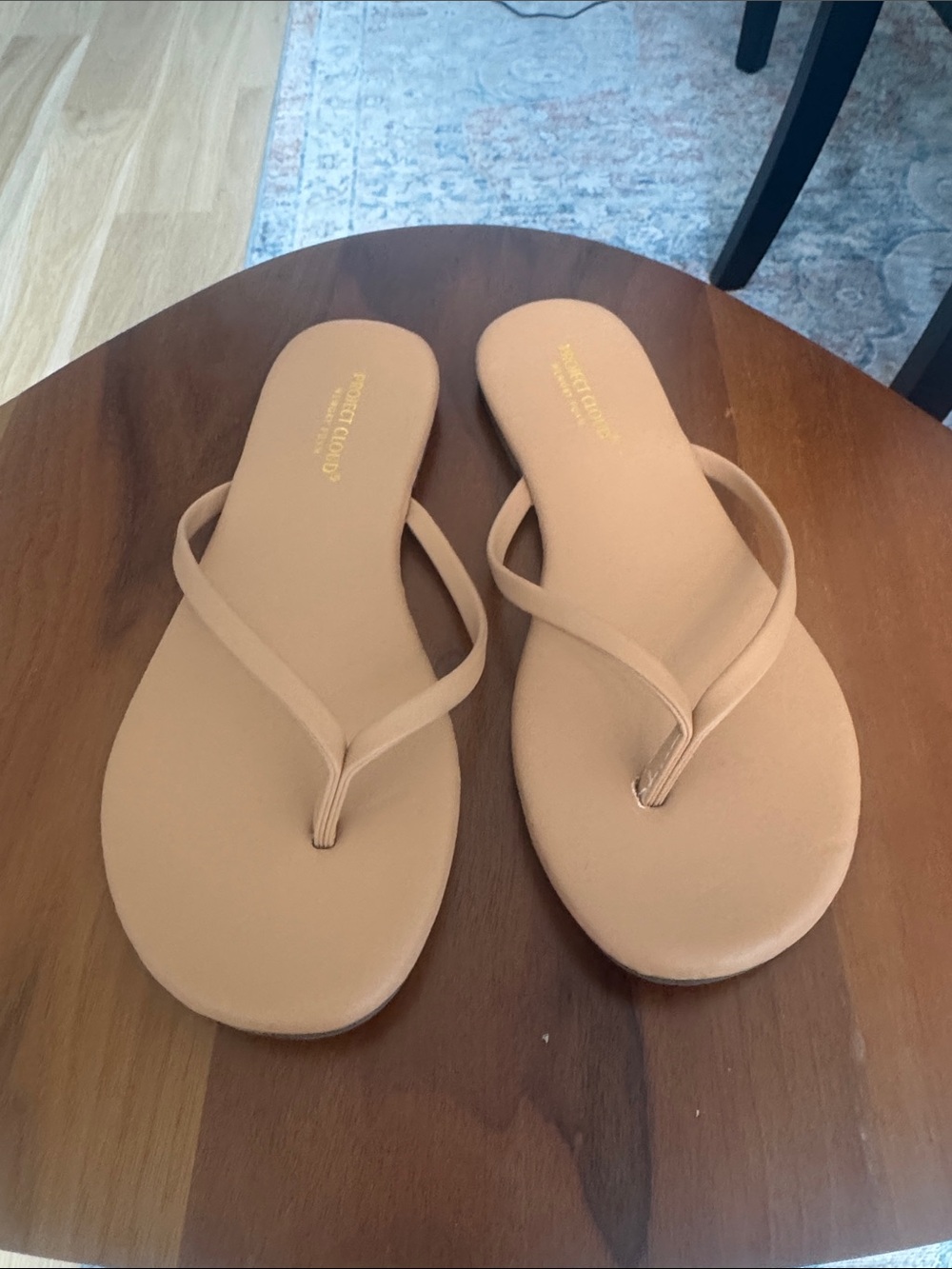 Women's project cloud Nude Flip-Flop Sandals with Cushioned Footbed 6